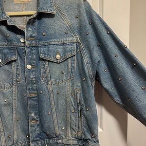 Free People Bedazzled Denim Jacket